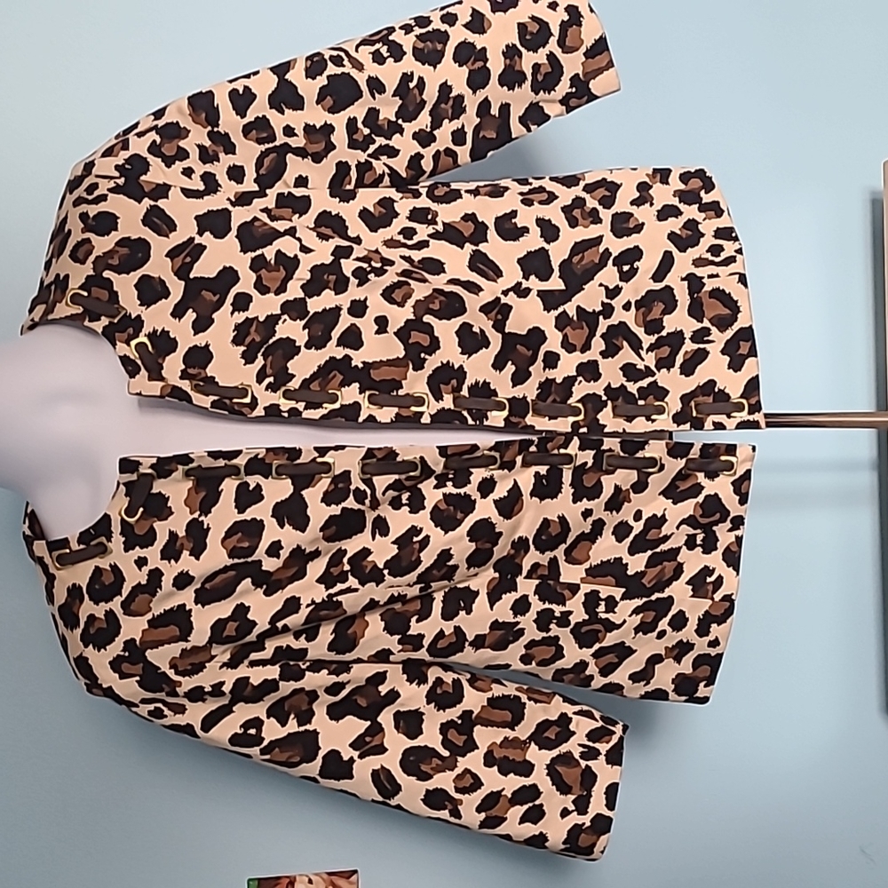 David Brooks Leporad Print Jacket